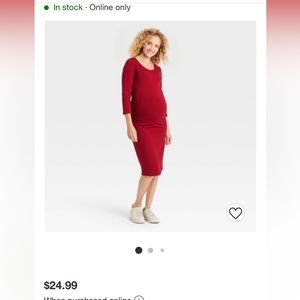 Maternity maxi dress